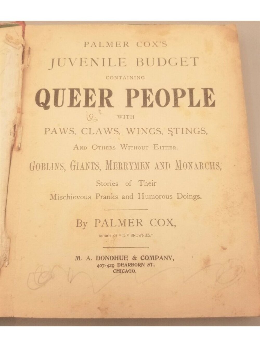 Palmer Coxs JUVENILE BUDGET Queer People with Paws Claws Childrens Book c1902 - Picture 9 of 12